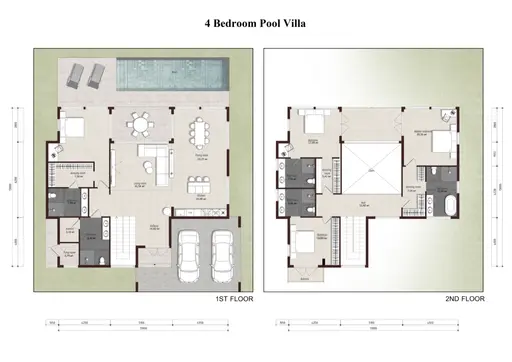 9Nile Residence — พูลวิลล่าวิวทะเลสาบ 4 ห้องนอน (378 ตร.ม.) - รูปภาพ 6