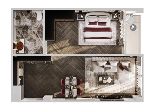 Отель Hennessy Residence 1Bed - Фото 6