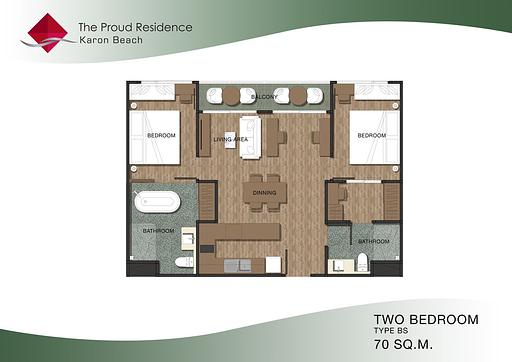 2 Bedroom The Proud Karon Residence  - صورة 11